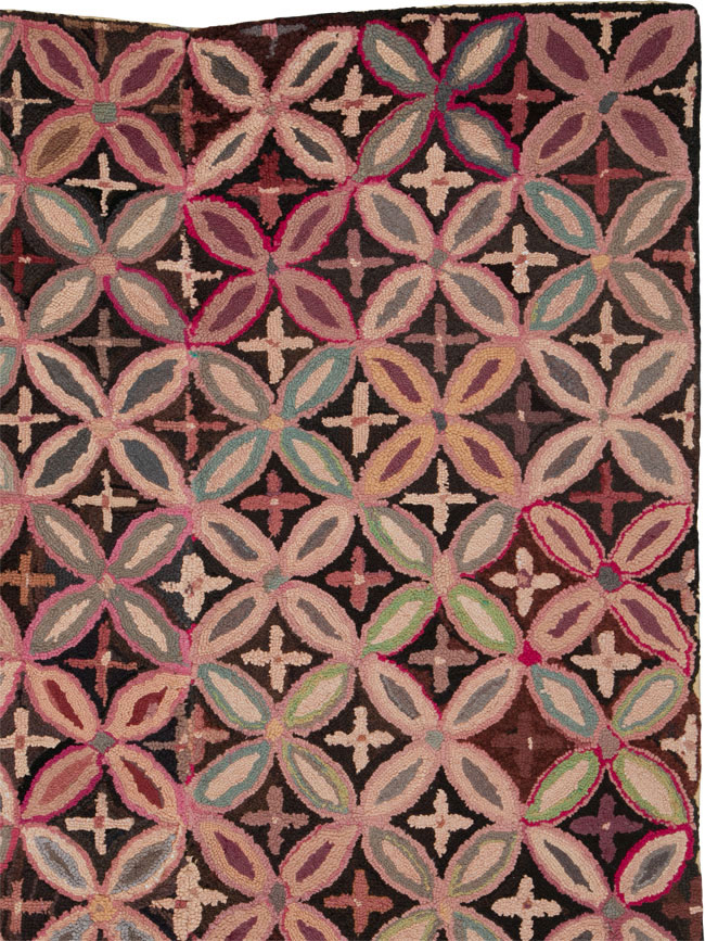 Antique American Hook Rug, No.25033 - Gsblank