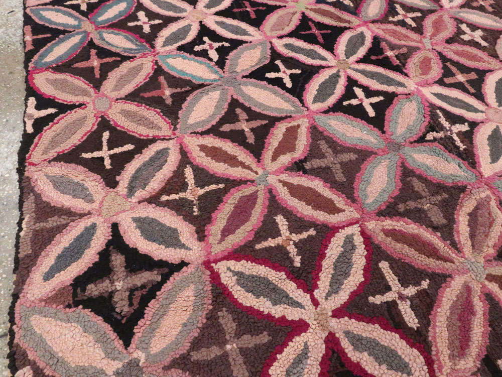 Antique American Hook Rug, No.25033 - Gsblank