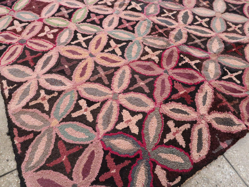 Antique American Hook Rug, No.25033 - Gsblank