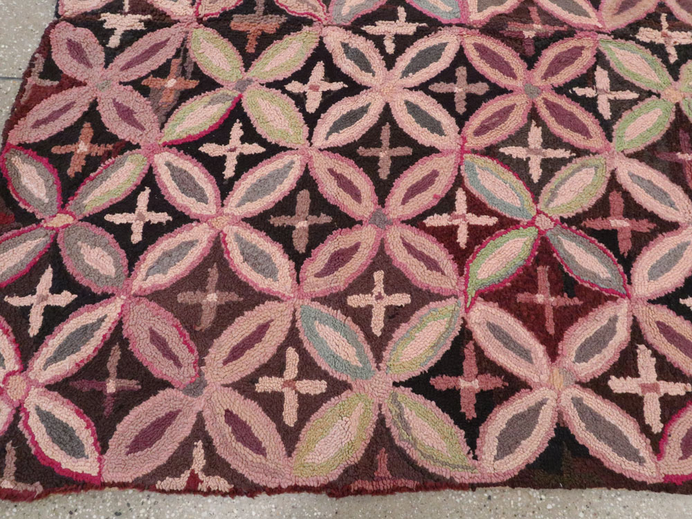 Antique American Hook Rug, No.25033 - Gsblank