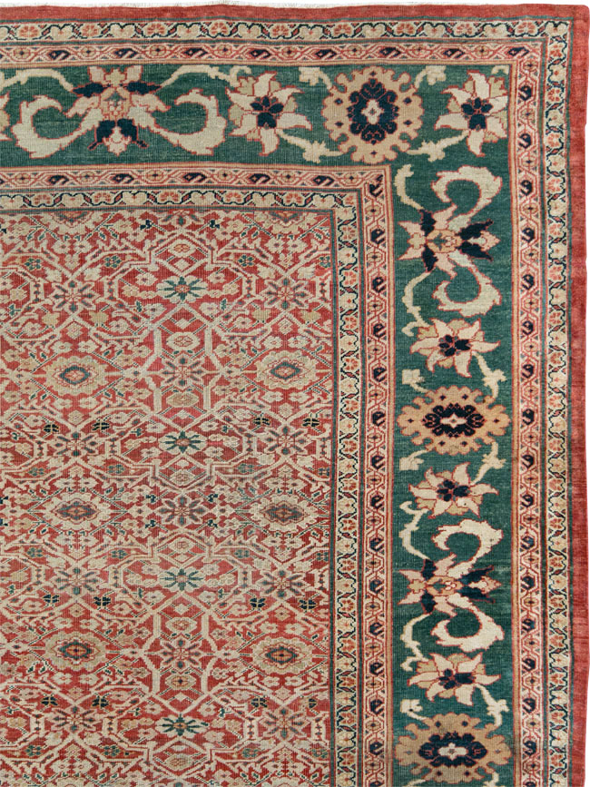 Antique Persian Mahal Large Carpet, No.25039 - Gsblank