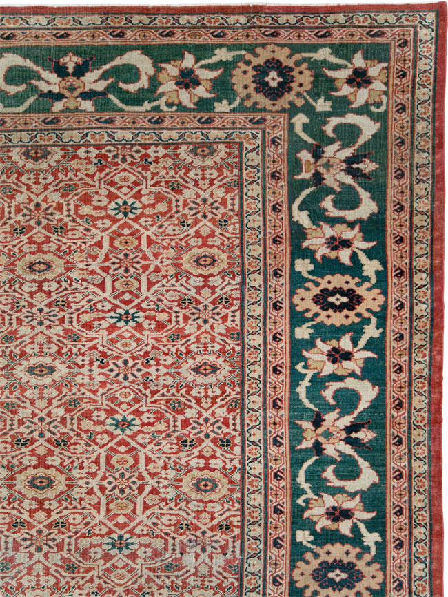 Antique Persian Mahal Large Carpet, No.25039 - Gsblank