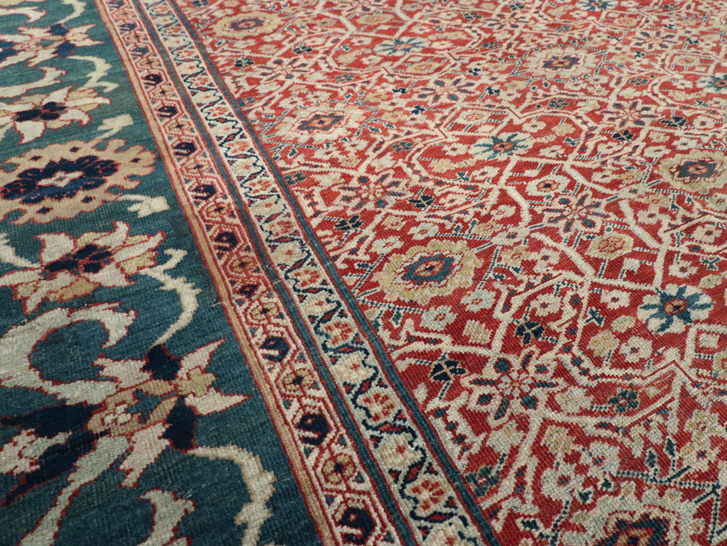 Antique Persian Mahal Large Carpet, No.25039 - Gsblank