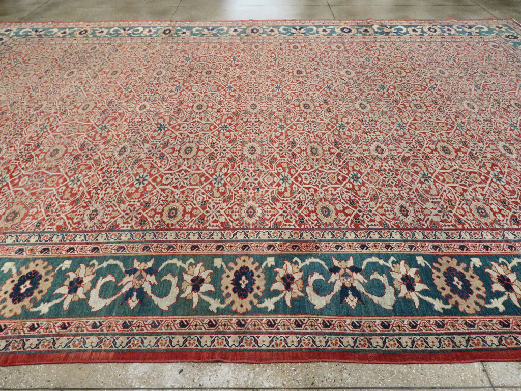 Antique Persian Mahal Large Carpet, No.25039 - Gsblank