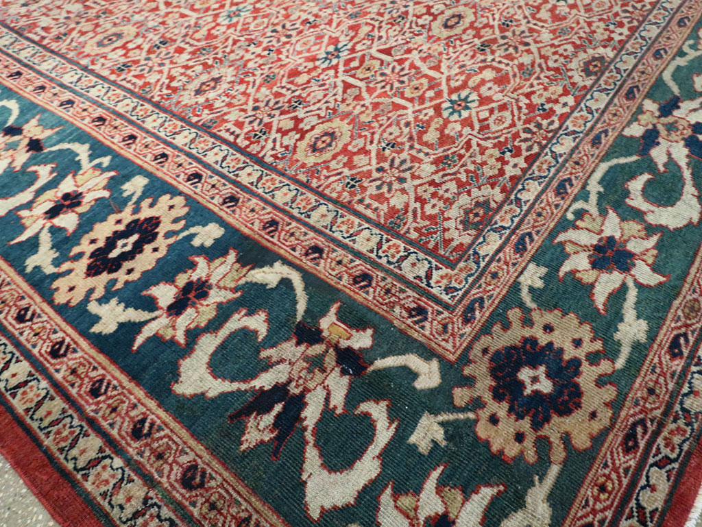 Antique Persian Mahal Large Carpet, No.25039 - Gsblank