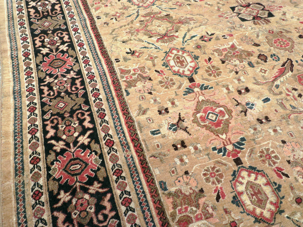 Antique Persian Mahal Room Size Carpet, No.25058 - Gsblank