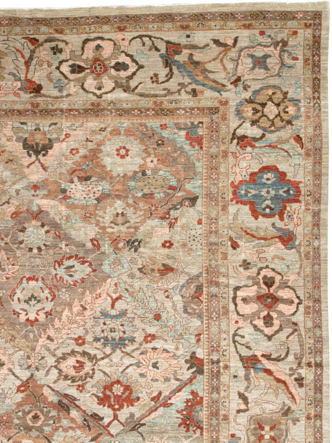 Modern Persian Sultanabad Oversize Carpet, No.25072 - Gsblank