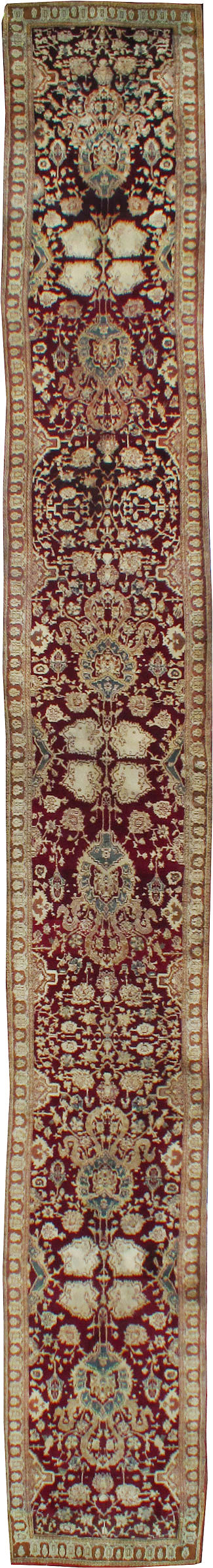 Antique Indian Agra Runner, No.25076 - Gsblank