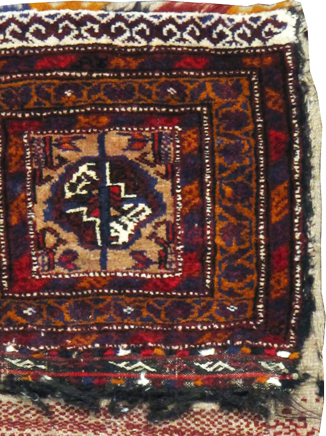 Vintage Persian Baluch Saddlebag (Khorjin), No.25077 - Gsblank