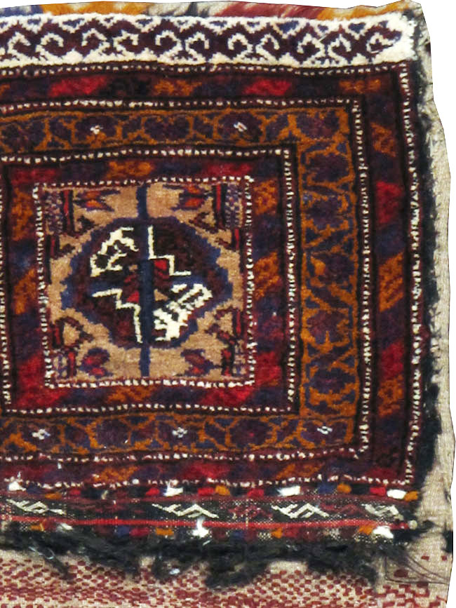 Vintage Persian Baluch Saddlebag (Khorjin), No.25077 - Gsblank