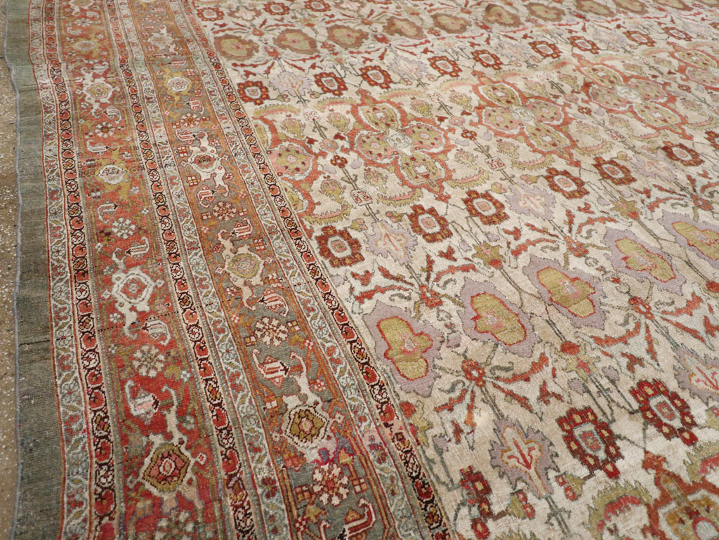 Antique Persian Bidjar Large Square Carpet, No.25092 - Gsblank