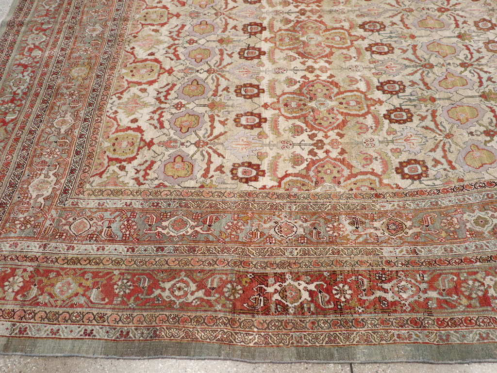 Antique Persian Bidjar Large Square Carpet, No.25092 - Gsblank