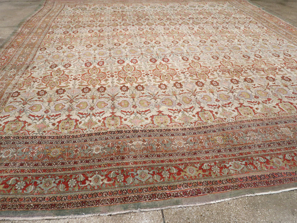 Antique Persian Bidjar Large Square Carpet, No.25092 - Gsblank