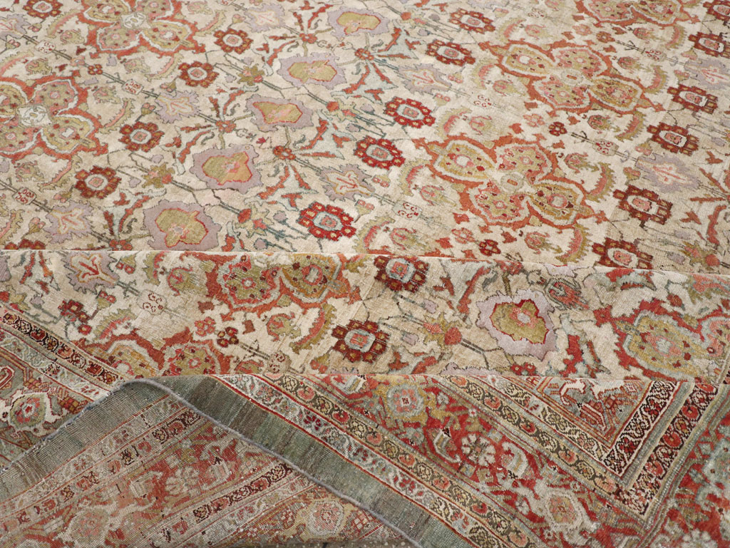 Antique Persian Bidjar Large Square Carpet, No.25092 - Gsblank