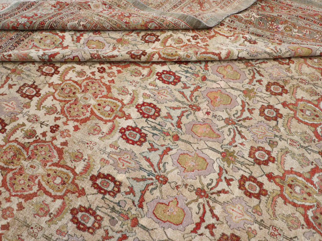 Antique Persian Bidjar Large Square Carpet, No.25092 - Gsblank