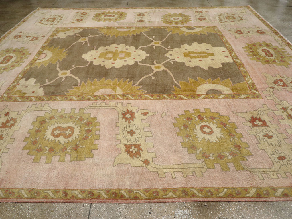 Antique Turkish Oushak Square Carpet, No.25094 - Gsblank