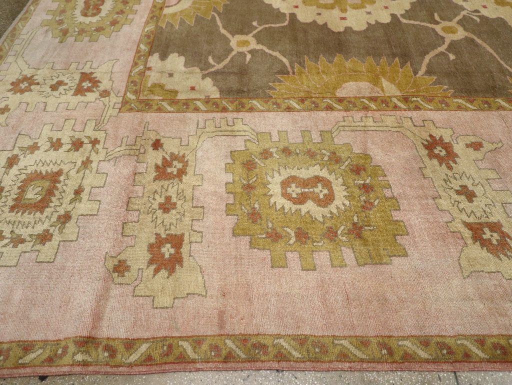 Antique Turkish Oushak Square Carpet, No.25094 - Gsblank