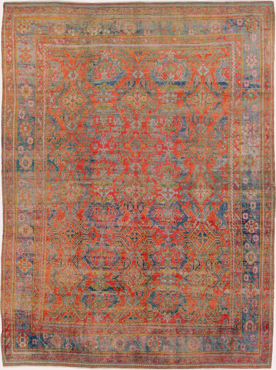 Antique Turkish Oushak Carpet, No.25099 - Gsblank