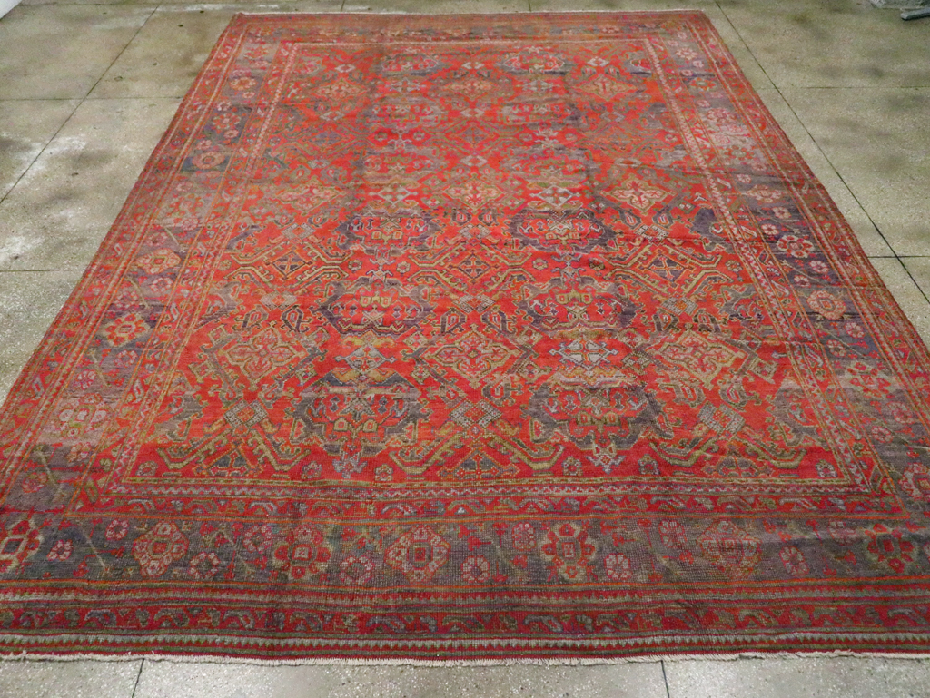 Antique Turkish Oushak Carpet, No.25099 - Gsblank