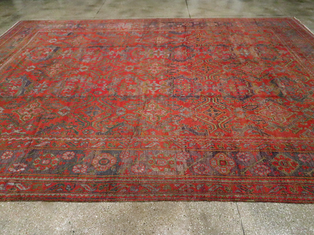 Antique Turkish Oushak Carpet, No.25099 - Gsblank