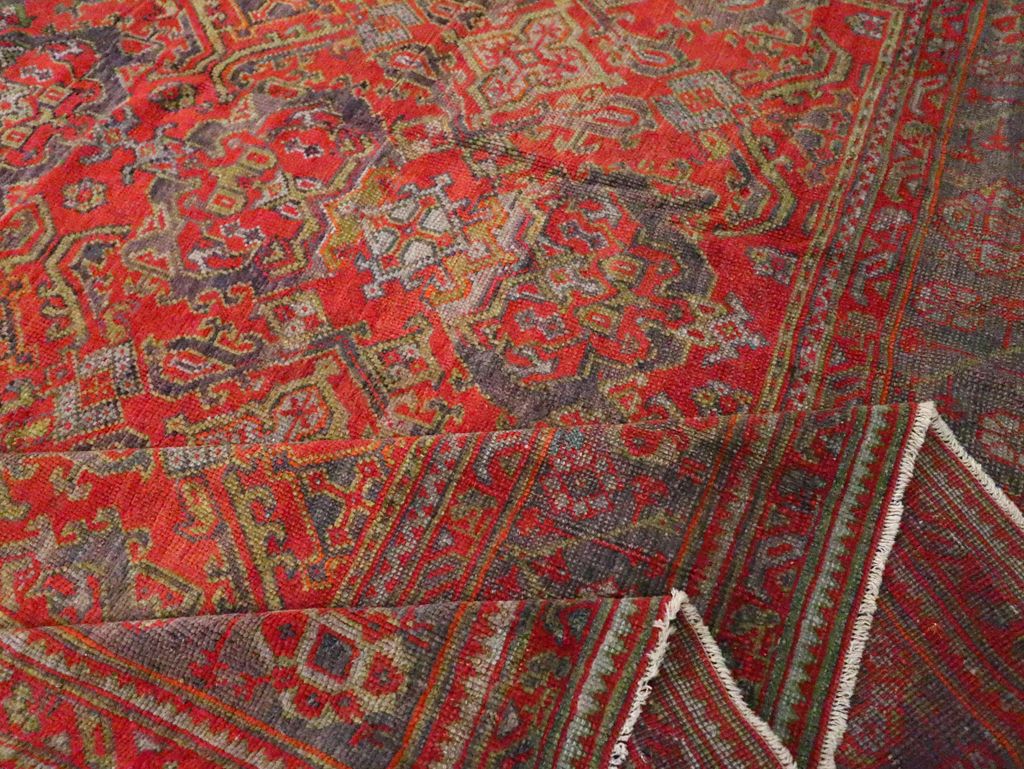 Antique Turkish Oushak Carpet, No.25099 - Gsblank
