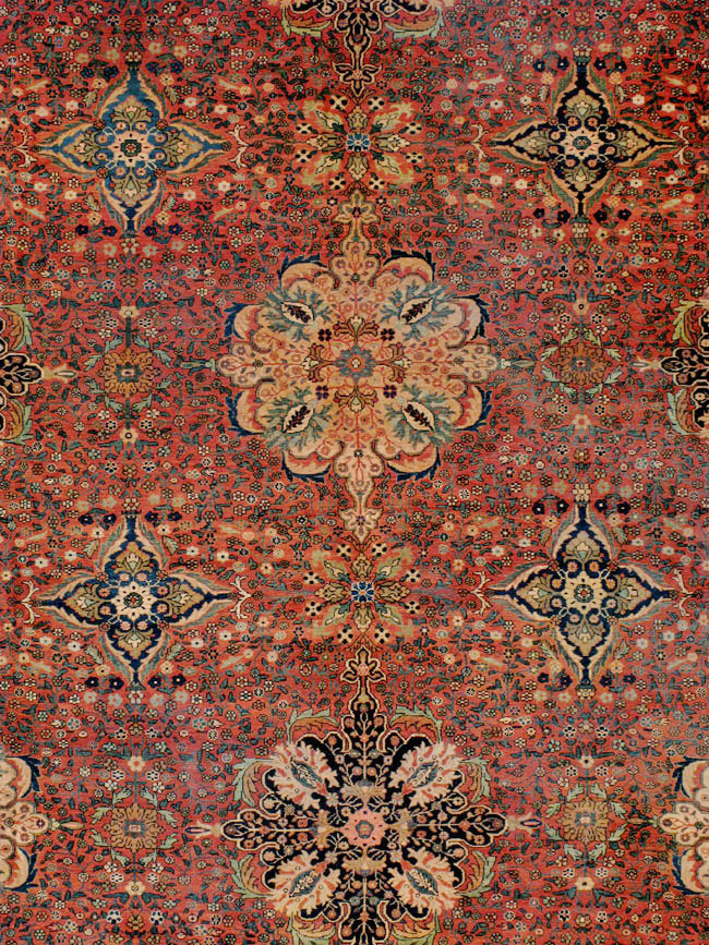 Antique Persian Sarouk Fereghan Oversize Carpet, No.25100 - Gsblank