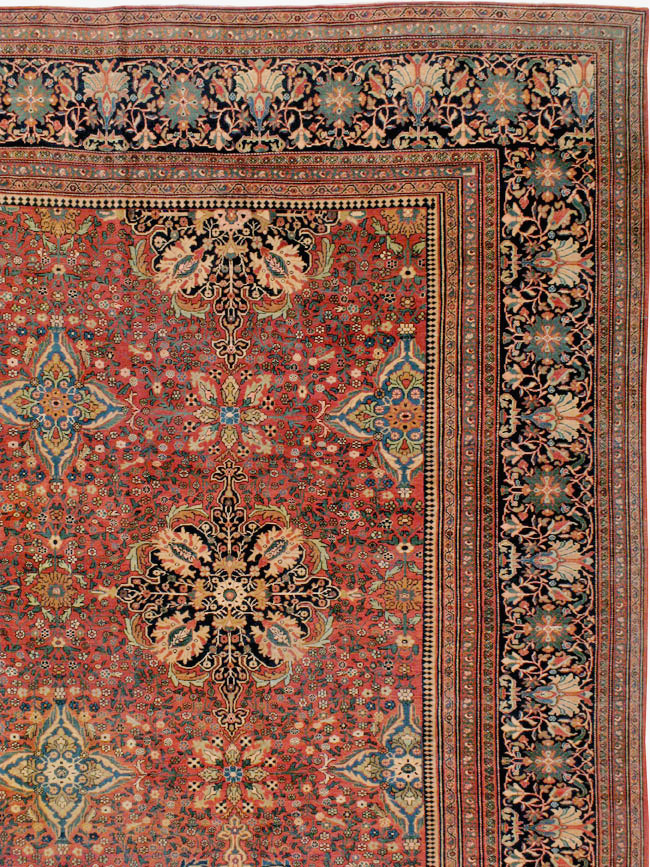 Antique Persian Sarouk Fereghan Oversize Carpet, No.25100 - Gsblank
