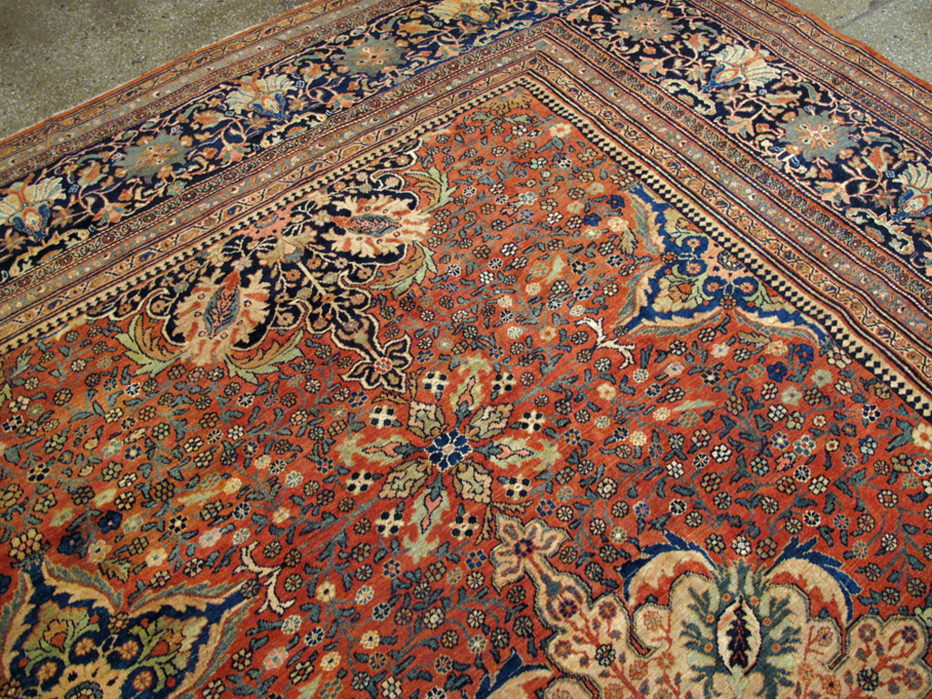Antique Persian Sarouk Fereghan Oversize Carpet, No.25100 - Gsblank