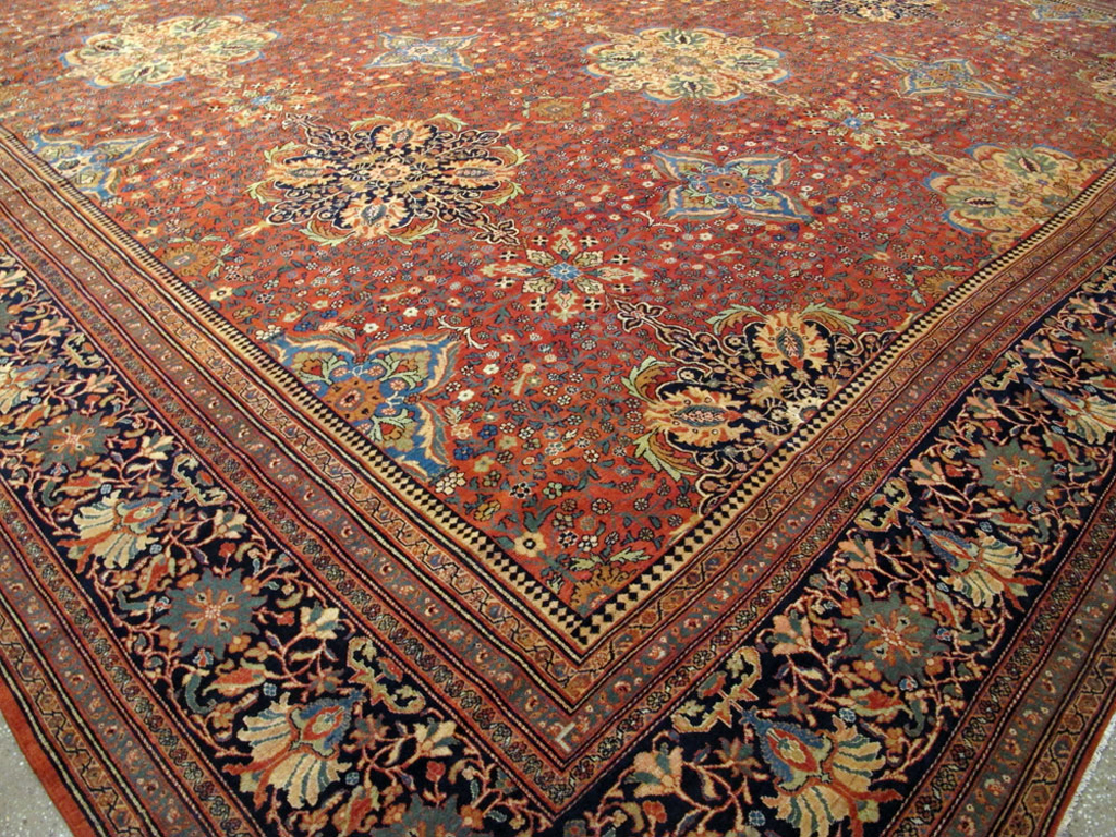 Antique Persian Sarouk Fereghan Oversize Carpet, No.25100 - Gsblank
