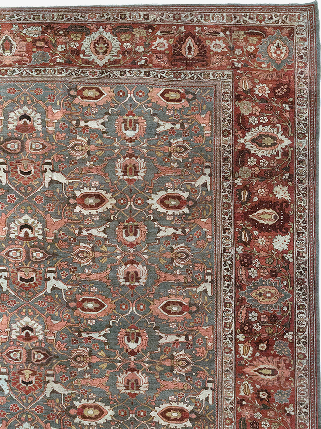 Antique Persian Bidjar Oversize Carpet, No.25101 - Gsblank