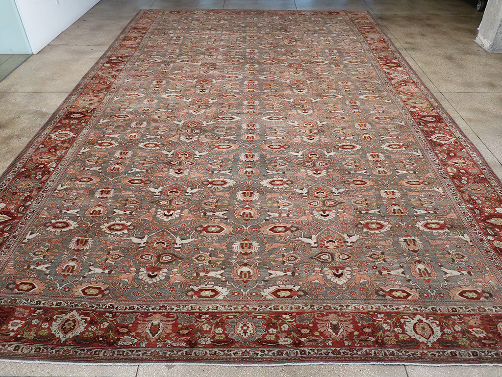 Antique Persian Bidjar Oversize Carpet, No.25101 - Gsblank