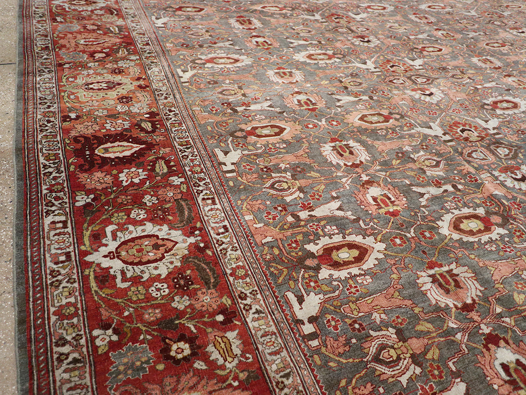 Antique Persian Bidjar Oversize Carpet, No.25101 - Gsblank