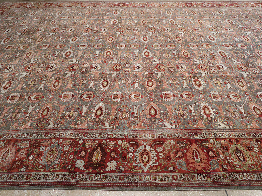 Antique Persian Bidjar Oversize Carpet, No.25101 - Gsblank