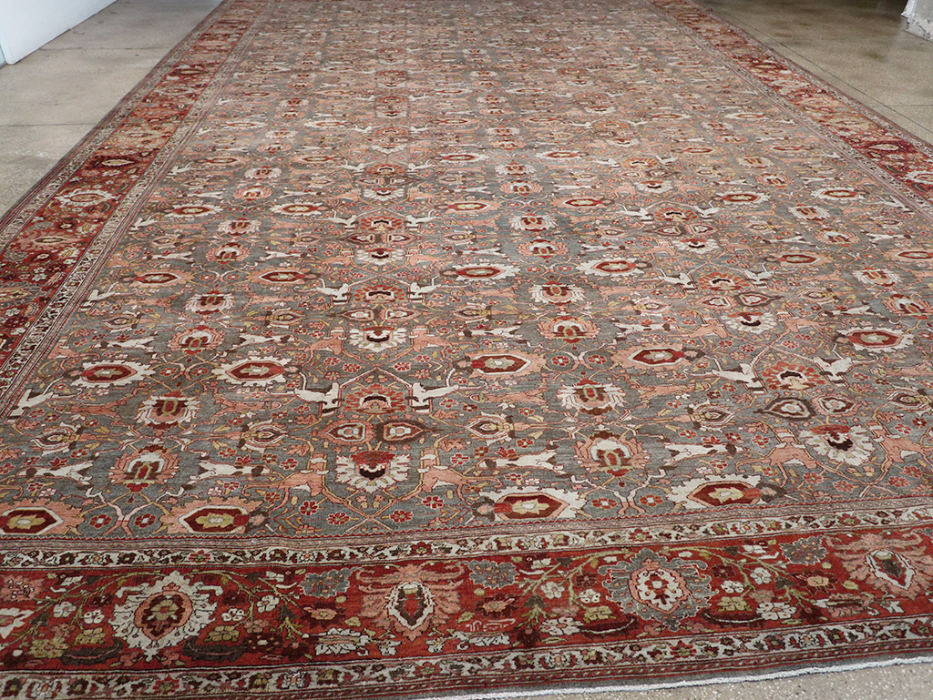 Antique Persian Bidjar Oversize Carpet, No.25101 - Gsblank