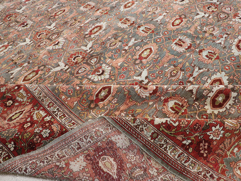 Antique Persian Bidjar Oversize Carpet, No.25101 - Gsblank