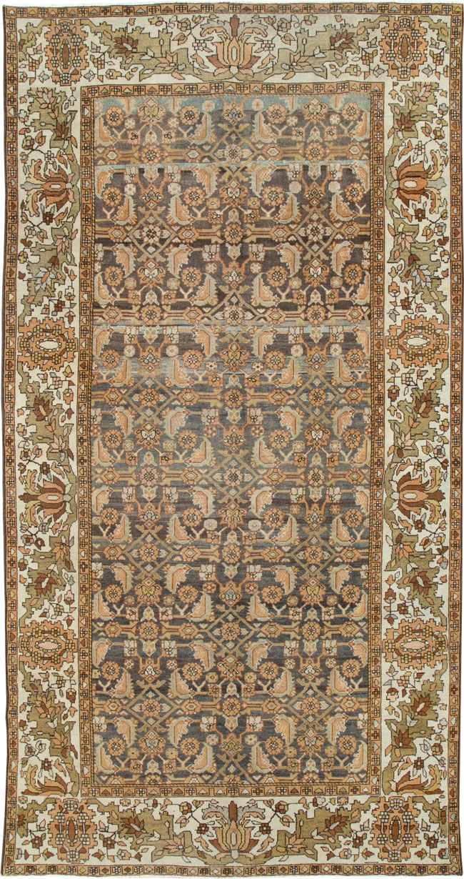 Vintage Persian Malayer Gallery Carpet, No.25115 - Gsblank