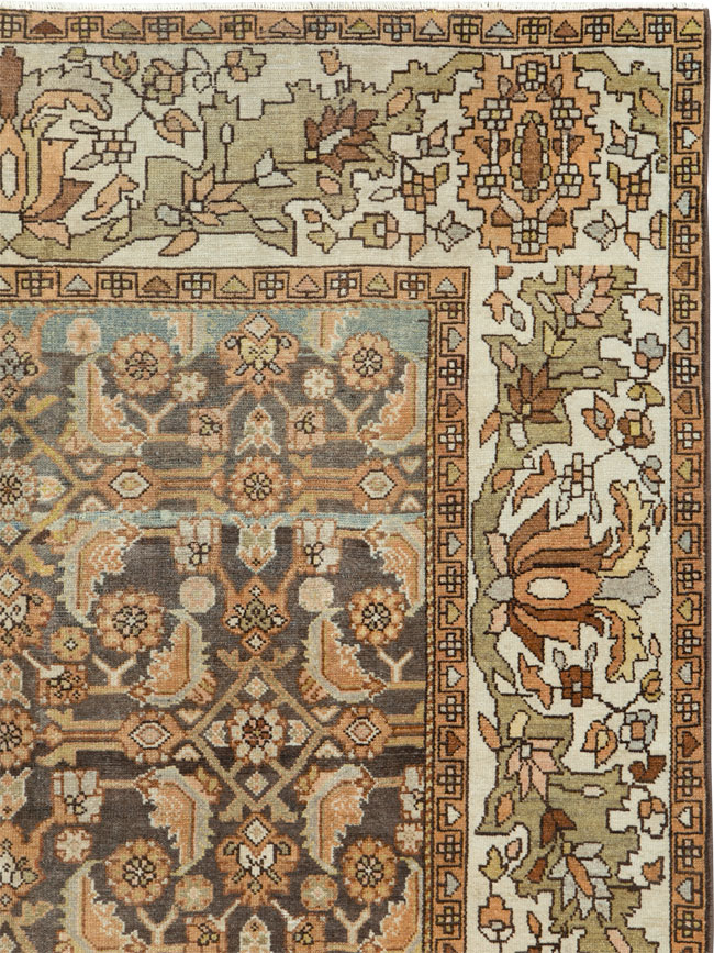 Vintage Persian Malayer Gallery Carpet, No.25115 - Gsblank