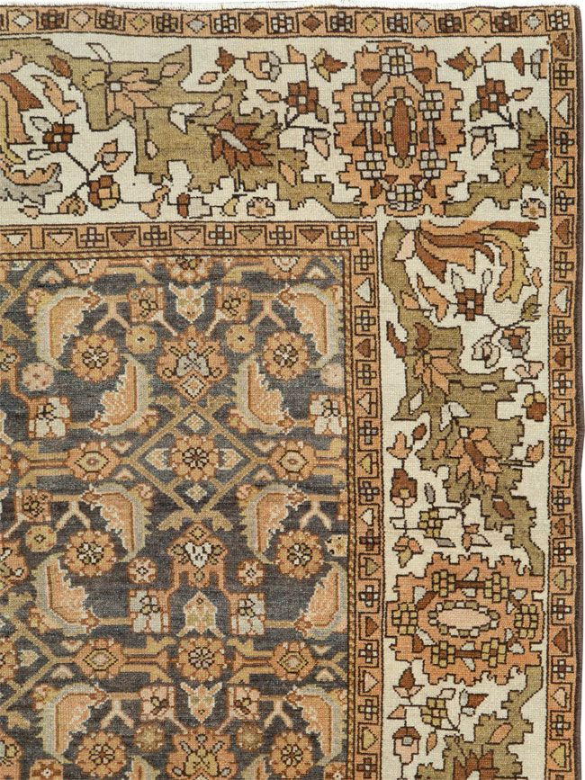 Vintage Persian Malayer Gallery Carpet, No.25115 - Gsblank