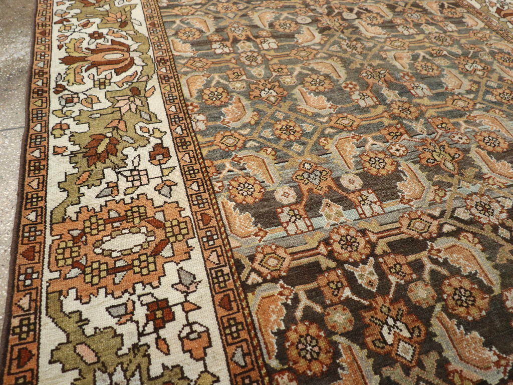 Vintage Persian Malayer Gallery Carpet, No.25115 - Gsblank