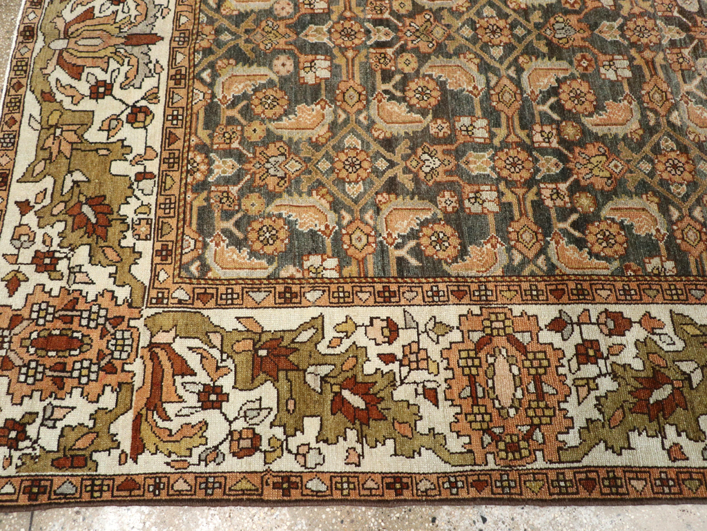 Vintage Persian Malayer Gallery Carpet, No.25115 - Gsblank