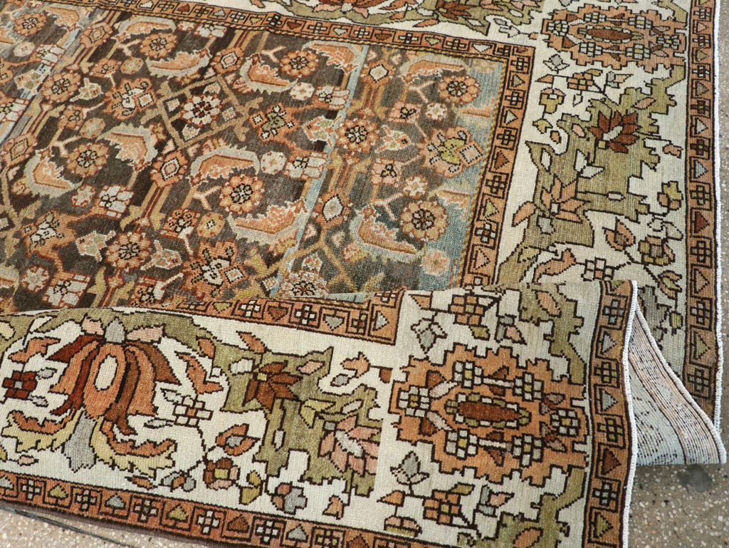 Vintage Persian Malayer Gallery Carpet, No.25115 - Gsblank