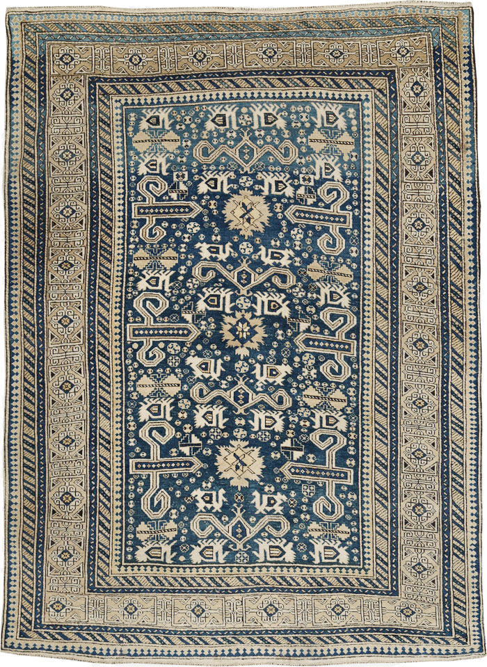 Antique Caucasian Perpedil Rug, No.25117 - Gsblank