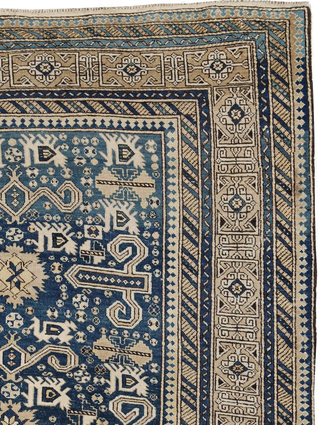 Antique Caucasian Perpedil Rug, No.25117 - Gsblank