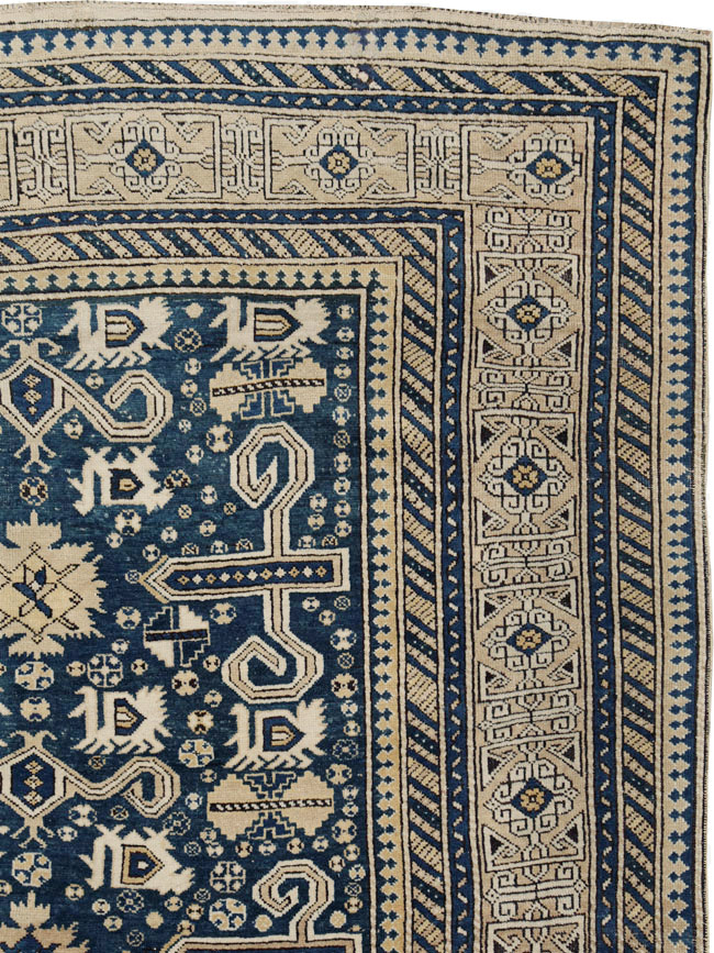 Antique Caucasian Perpedil Rug, No.25117 - Gsblank