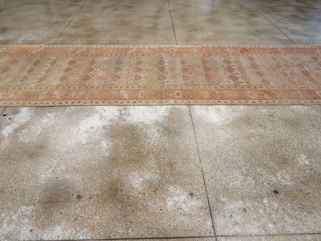 Antique Persian Malayer Wide Gallery Runner, No.25118 - Gsblank