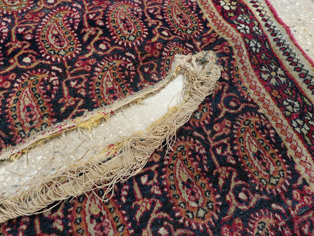 Antique Persian Kerman Saddle Cover, No.25120 - Gsblank