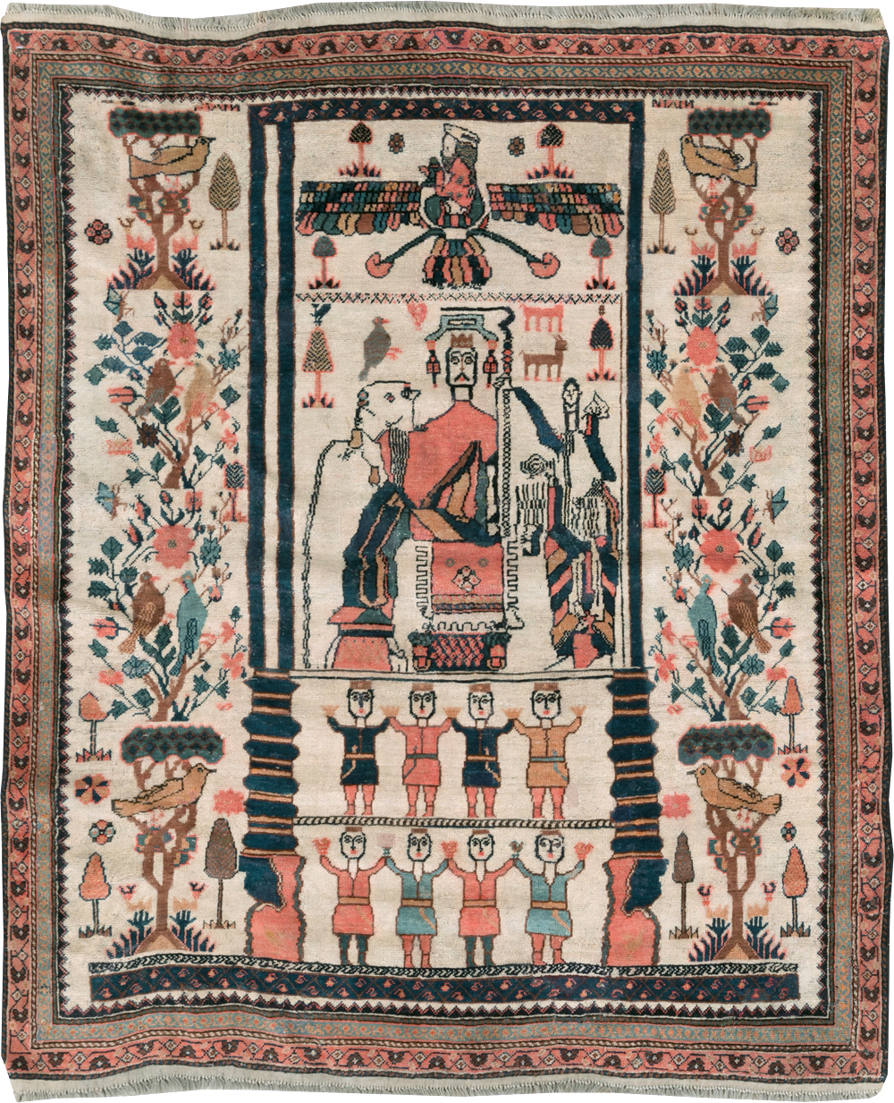 Antique Persian Afshar Rug, No.25125 - Gsblank