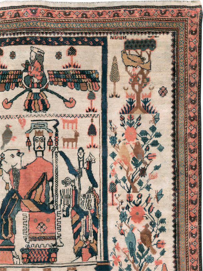 Antique Persian Afshar Rug, No.25125 - Gsblank