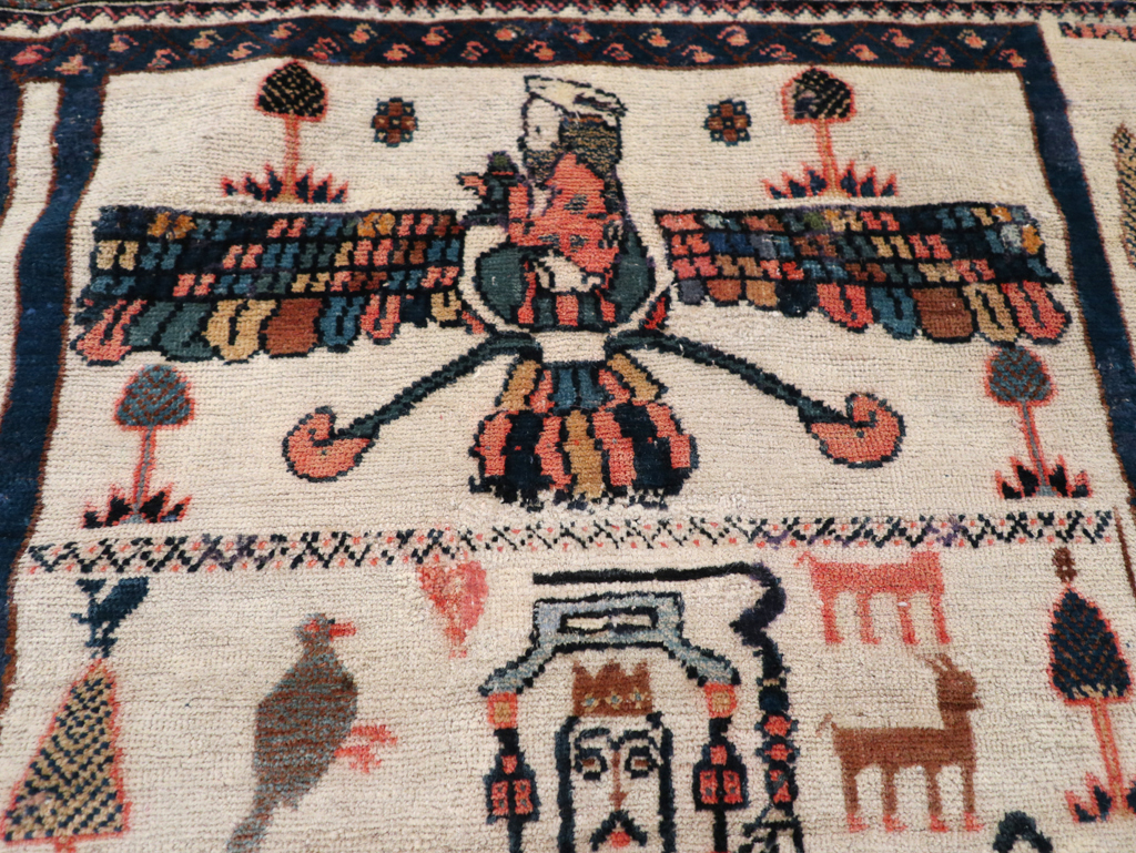 Antique Persian Afshar Rug, No.25125 - Gsblank