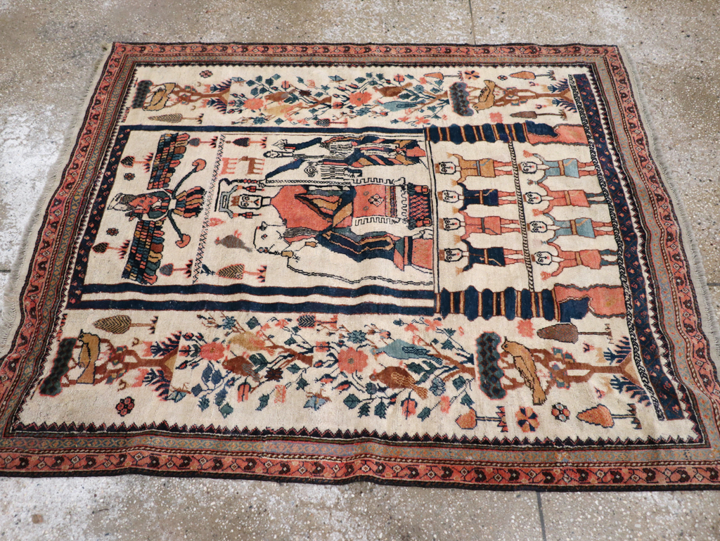 Antique Persian Afshar Rug, No.25125 - Gsblank